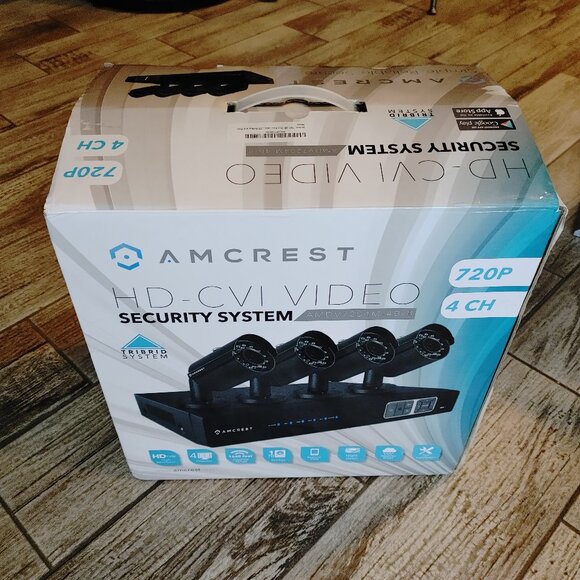 AMCREST Security System 1TB Hard Drive Included, 4 cameras Weather proof, NIGHT - Picture 14 of 15